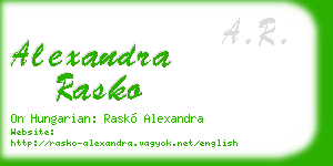 alexandra rasko business card